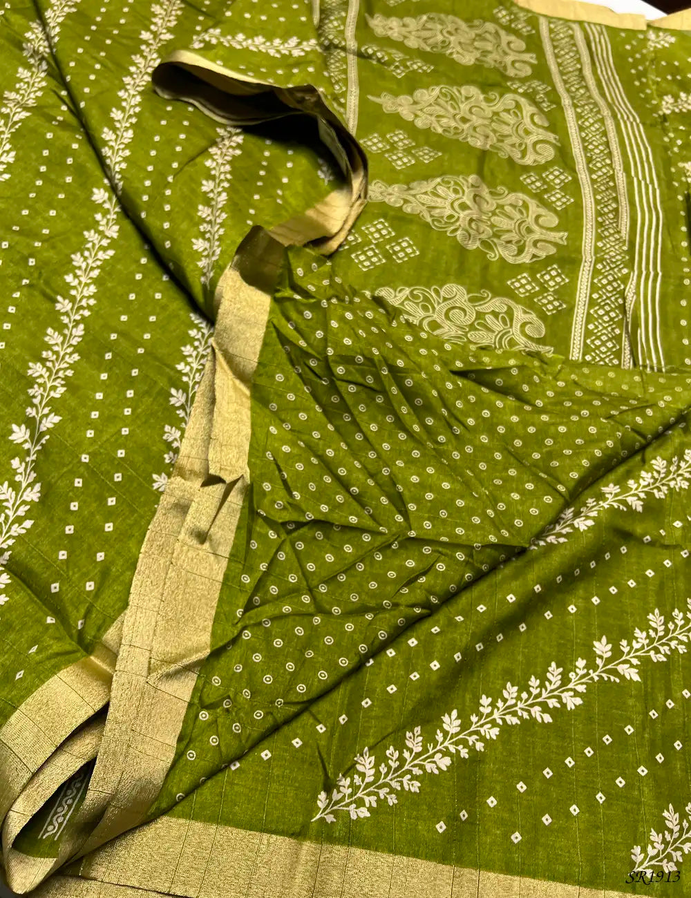 Green - Matka Saree -