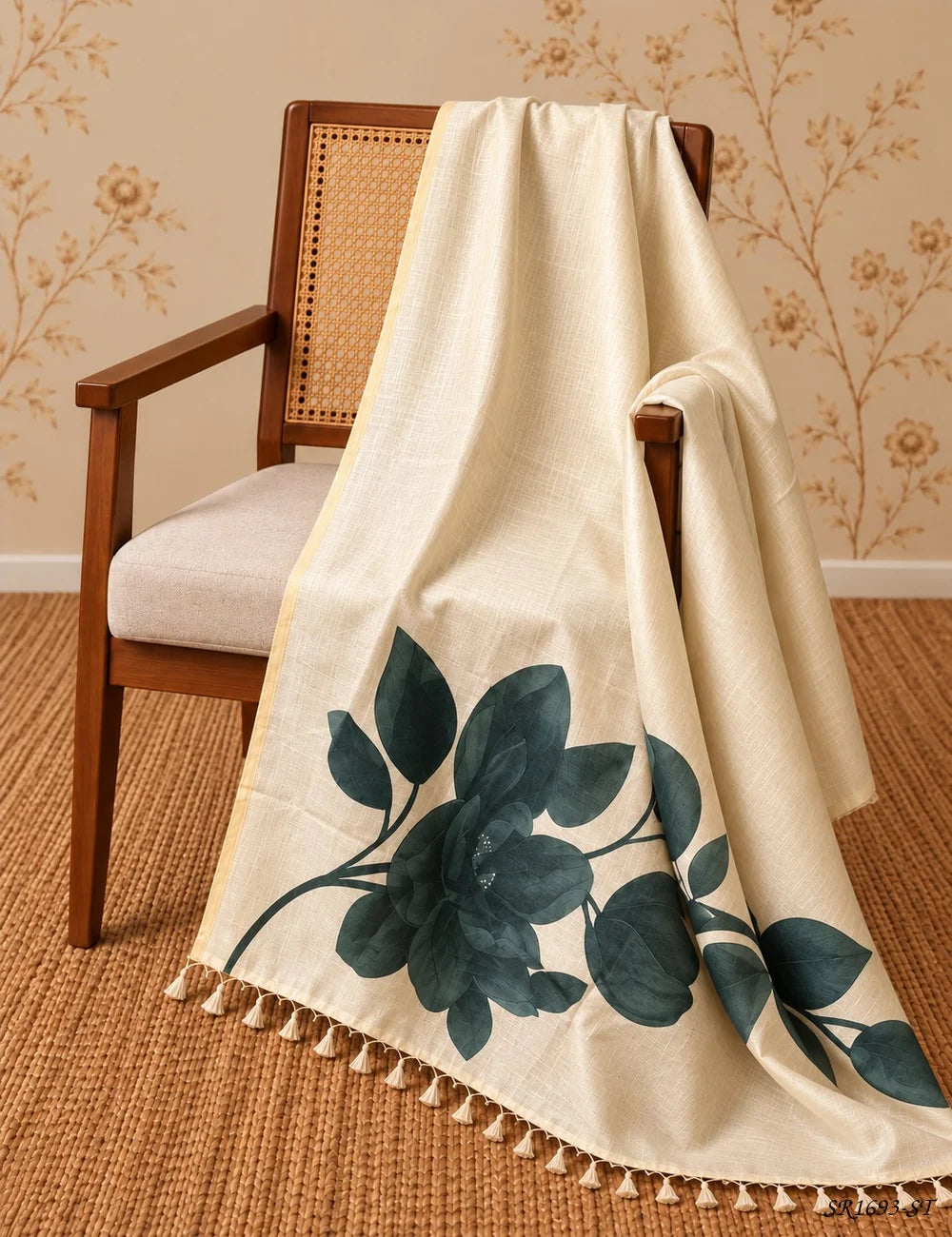 Green - Raw Silk Stiched Suit 3 Pc Set -