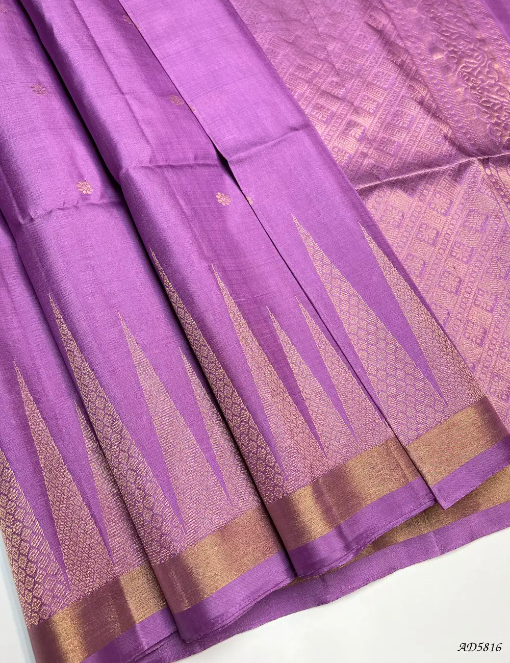 Lavender - Soft Silk Saree Front View