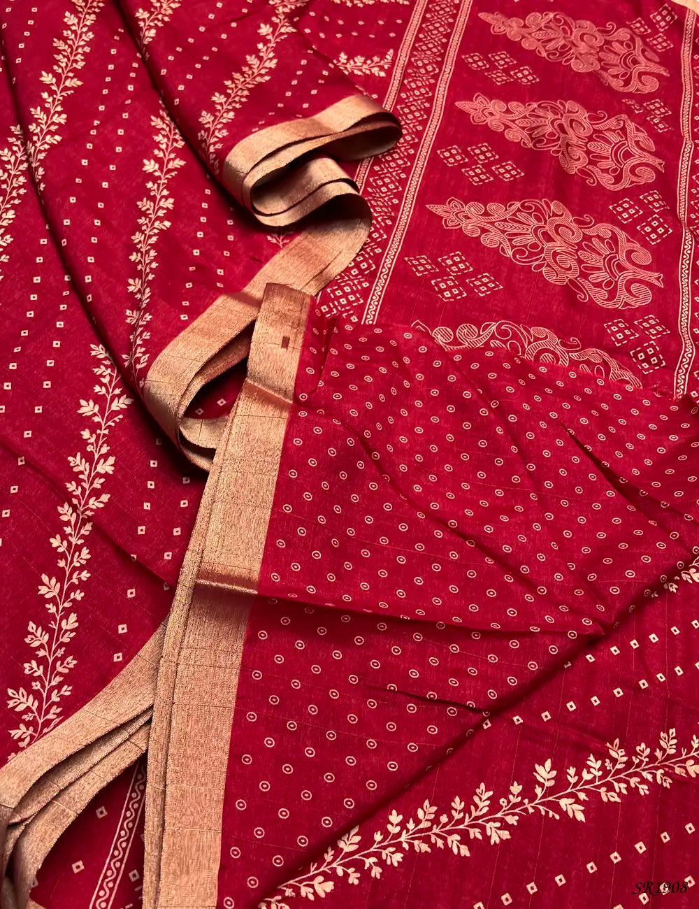 Maroon - Matka Saree -