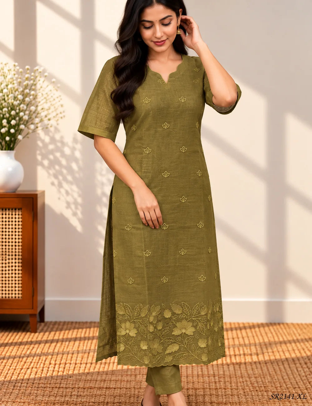 Mehendhi Green - Salwar Set -