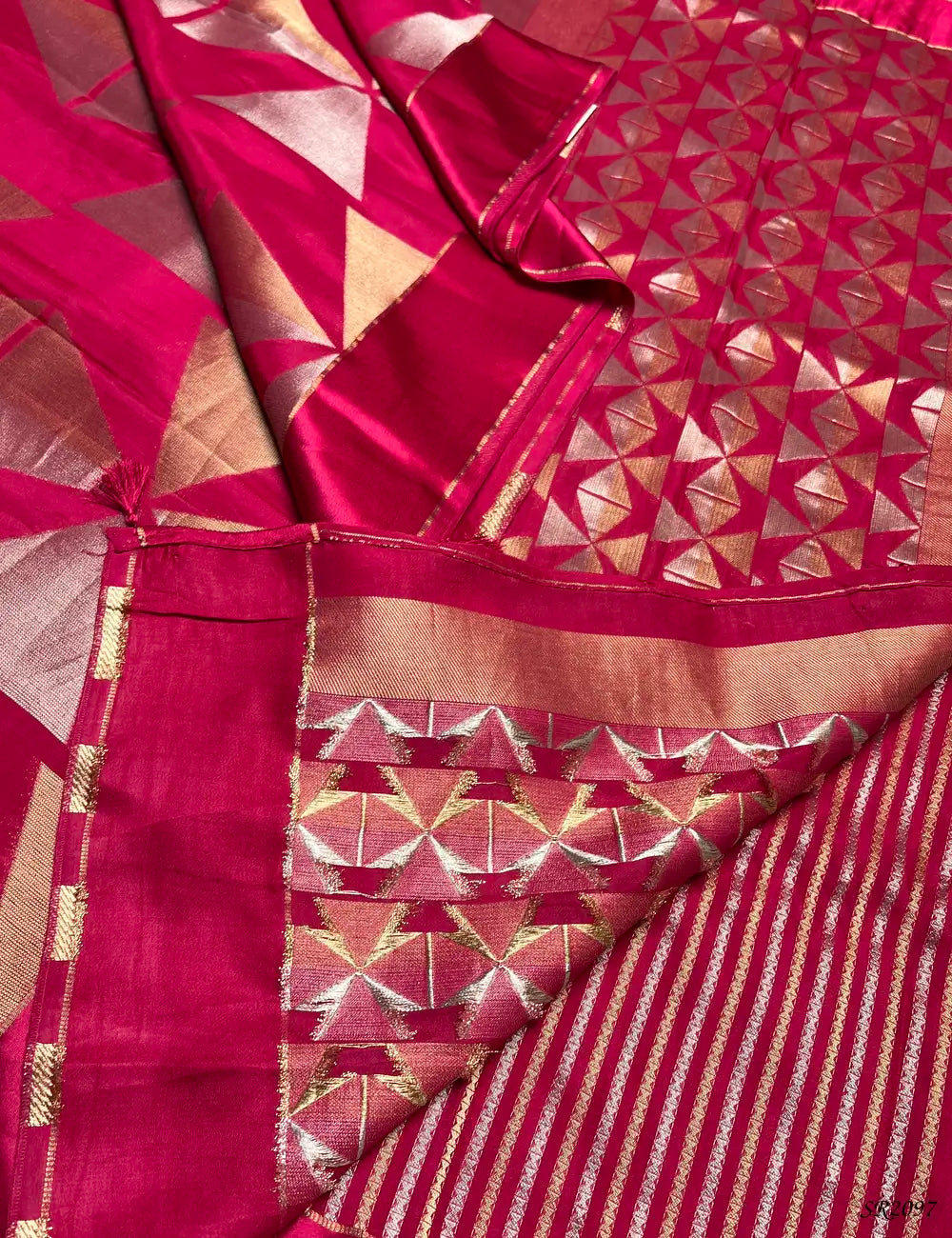 Pink - Satin Silk Saree -