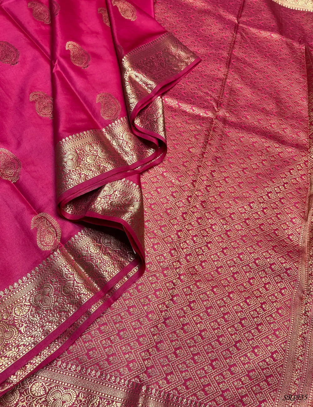Pink - Semi Banaras Saree -