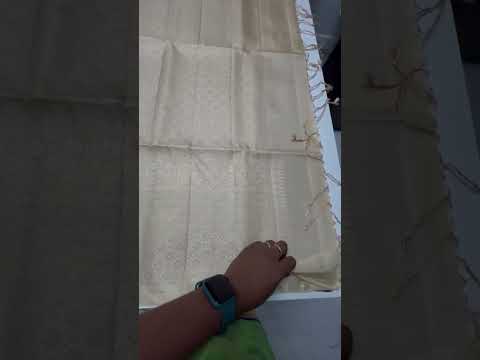 Coffee Brown & Cream - Checkerd Soft Silk Saree