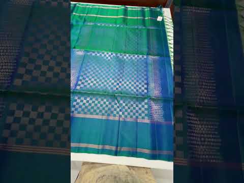 Peacock Blue - Soft Silk Saree