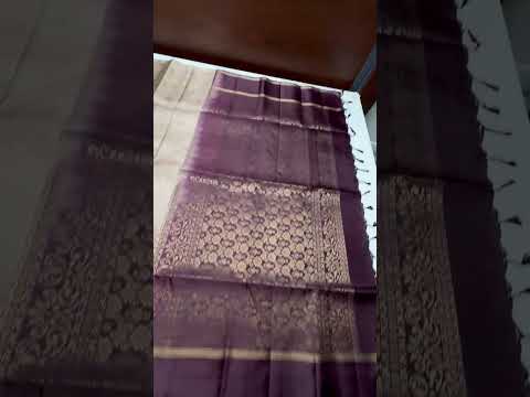 Beige & Coffee Brown - Soft Silk Saree