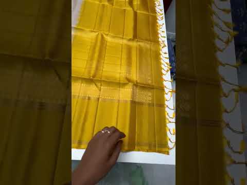Ivory & Yellow - Soft Silk Saree