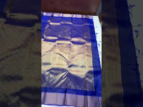 Royal Blue - Kanchi Border Soft Silk Saree