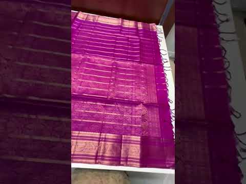 Magenta - Checkerd X Kanchi Border Soft Silk Saree