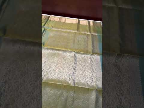 Dual Tone Green - Kanchi Border Soft Silk Saree