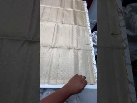 Ink Blue & Half White - Checkerd Soft Silk Saree