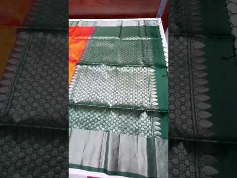 Mango Yellow & Green - Soft Silk Saree