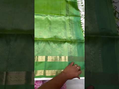 Sea Green & Green - Kanchi Border Soft Silk Saree