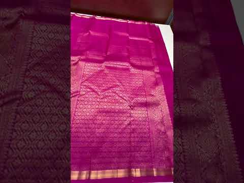 Rani Pink - Kanchi Border Soft Silk Saree