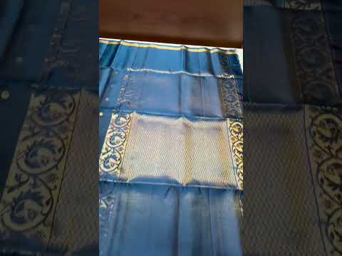 Teal - OneSide Fancy Border Soft Silk Saree
