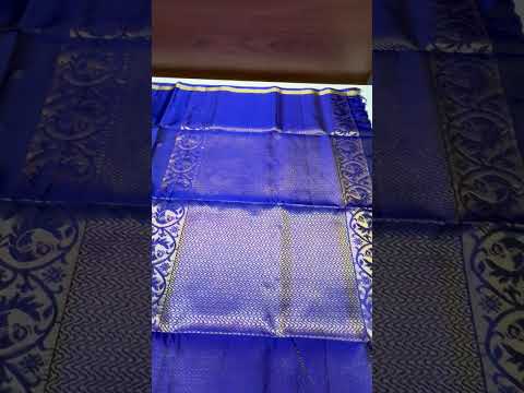 Royal Blue - OneSide Fancy Border Soft Silk Saree