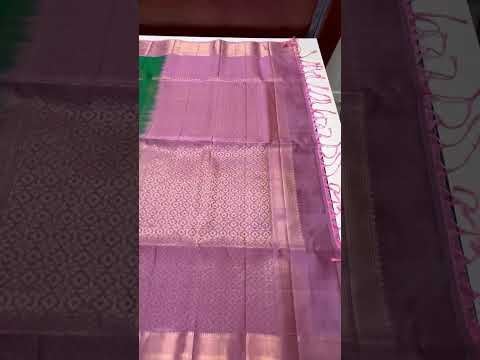 Green & Pink - Kanchi Border Soft Silk Saree