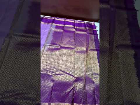 Lavender & Purple - Checkerd Retta Pet Soft Silk Saree