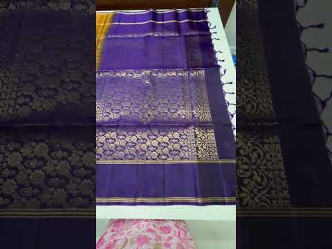 Saddle Brown & Purple - Soft Silk Saree