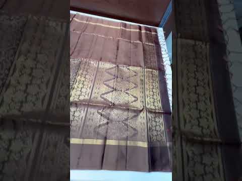 Coffee Brown - Soft Silk Bridal Saree