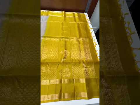 Ivory & Yellow - Retta Pet Border soft Silk Saree
