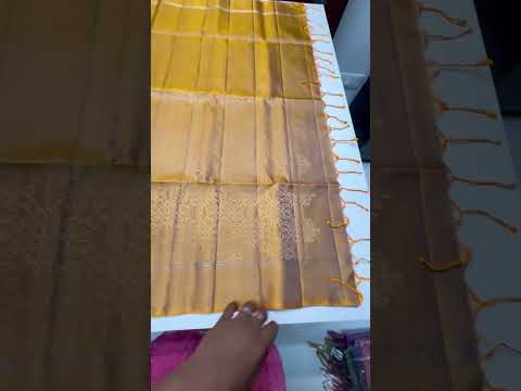 Golden Rod - Kolam Soft Silk Saree