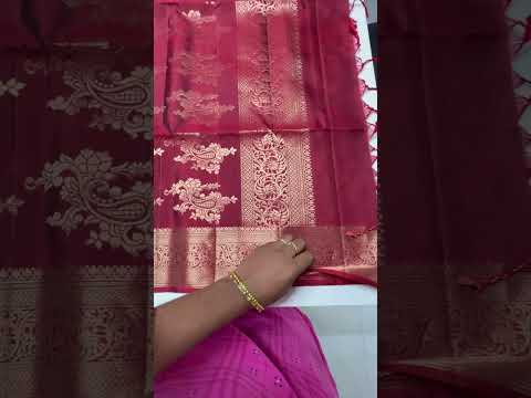 Wooden Brown & Maroon - Kanchi Border Soft Silk Saree