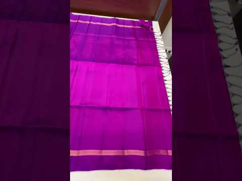 Purple - Full Plain Soft Silk Saree