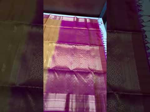 Mustard & Rani Pink - Kanchi Border Soft Silk Saree