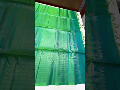 Dual Tone Green - Fancy Border Soft Silk Saree