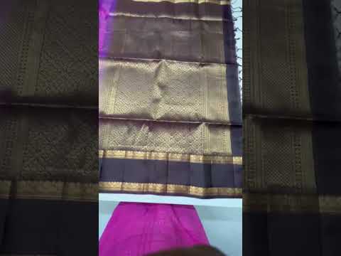 Mulberry & Coffee Brown - Checkerd Retta Pet Border Soft Silk Saree