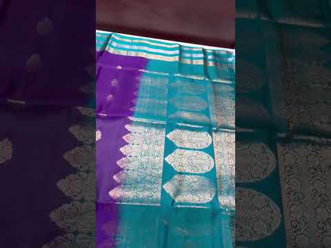 Purple & Green - Retta Pet Soft Silk Saree