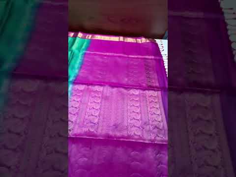 Green & Rani Pink - Vairaoosi X Kanchi Border Soft Silk Saree
