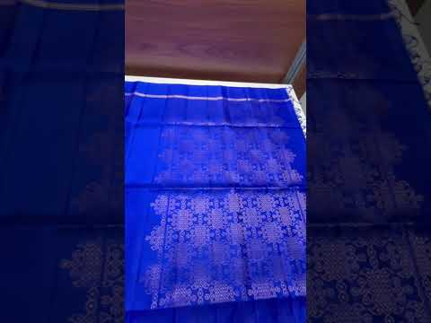 Egyptian Blue - Kolam Soft Silk Saree