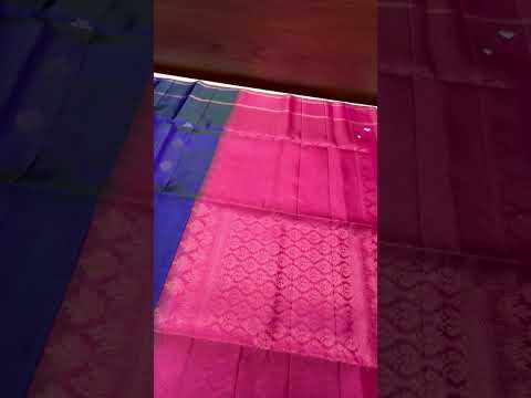 Pink & Coral Pink - Soft Silk Saree
