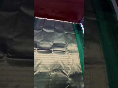 Bottle Green - Plain Kanchi Border Soft Silk Saree