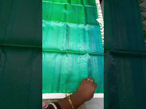 Dual Tone Green & Blue - Vairaoosi Fancy Border Soft Silk Saree