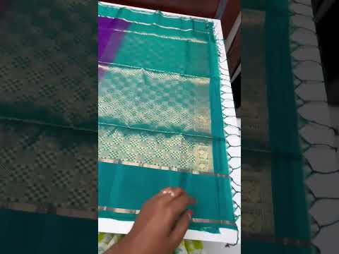 Purple & Rama Green - Vairaoosi X Retta Pet Border Soft Silk Saree