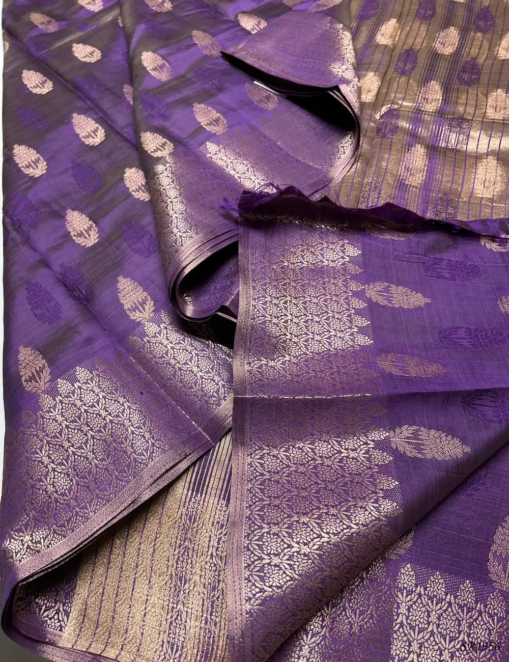 Purple - Semi Tussar Saree -