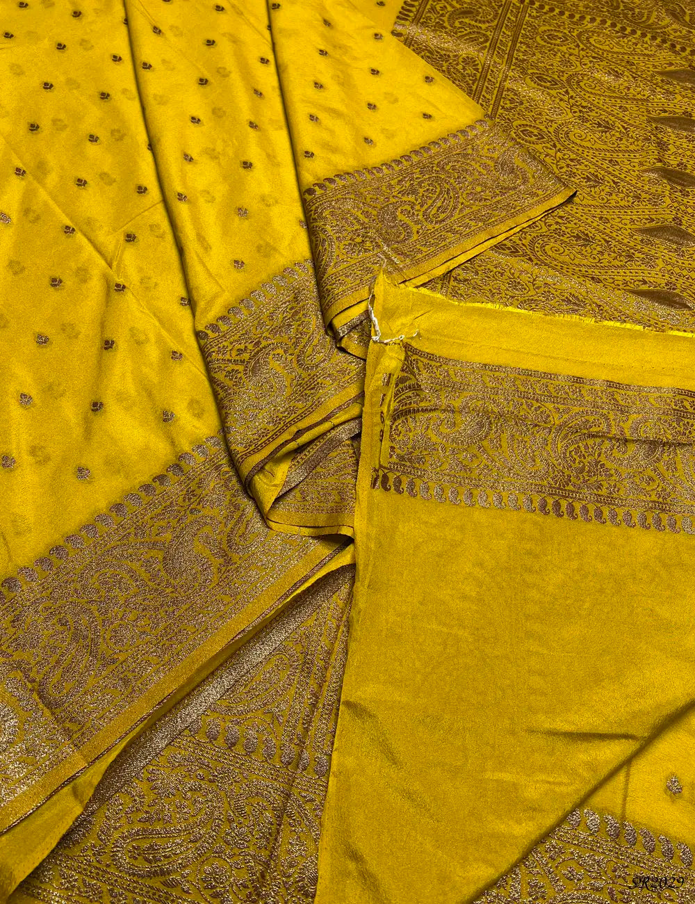 Yellow - Banaras Weaves Saree -