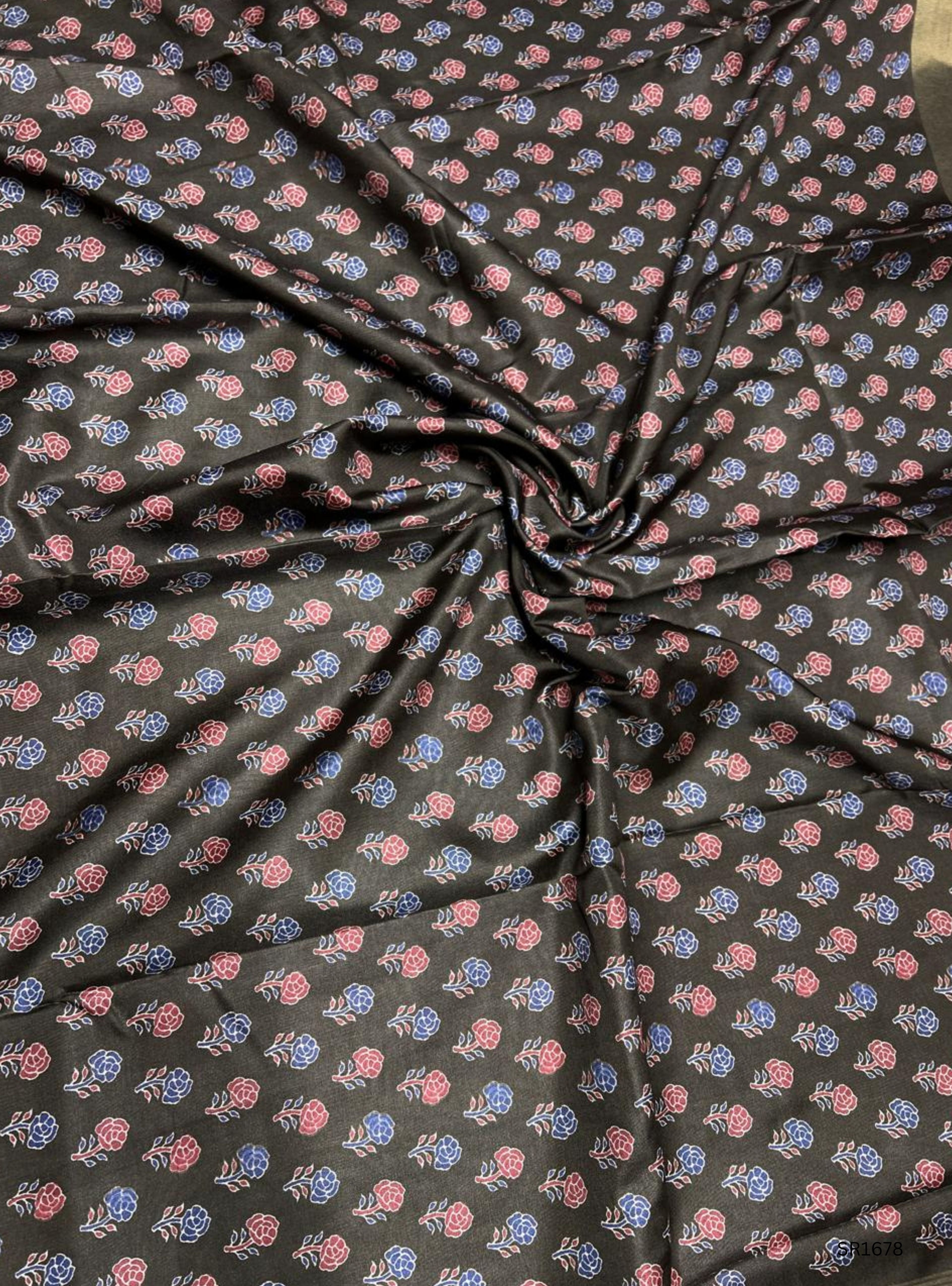 Wooden Brown - Semi Tussar Saree