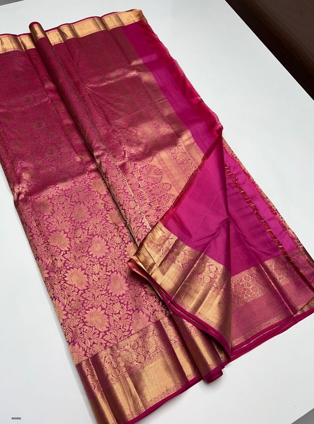 Rani Pink -  Soft Silk Saree