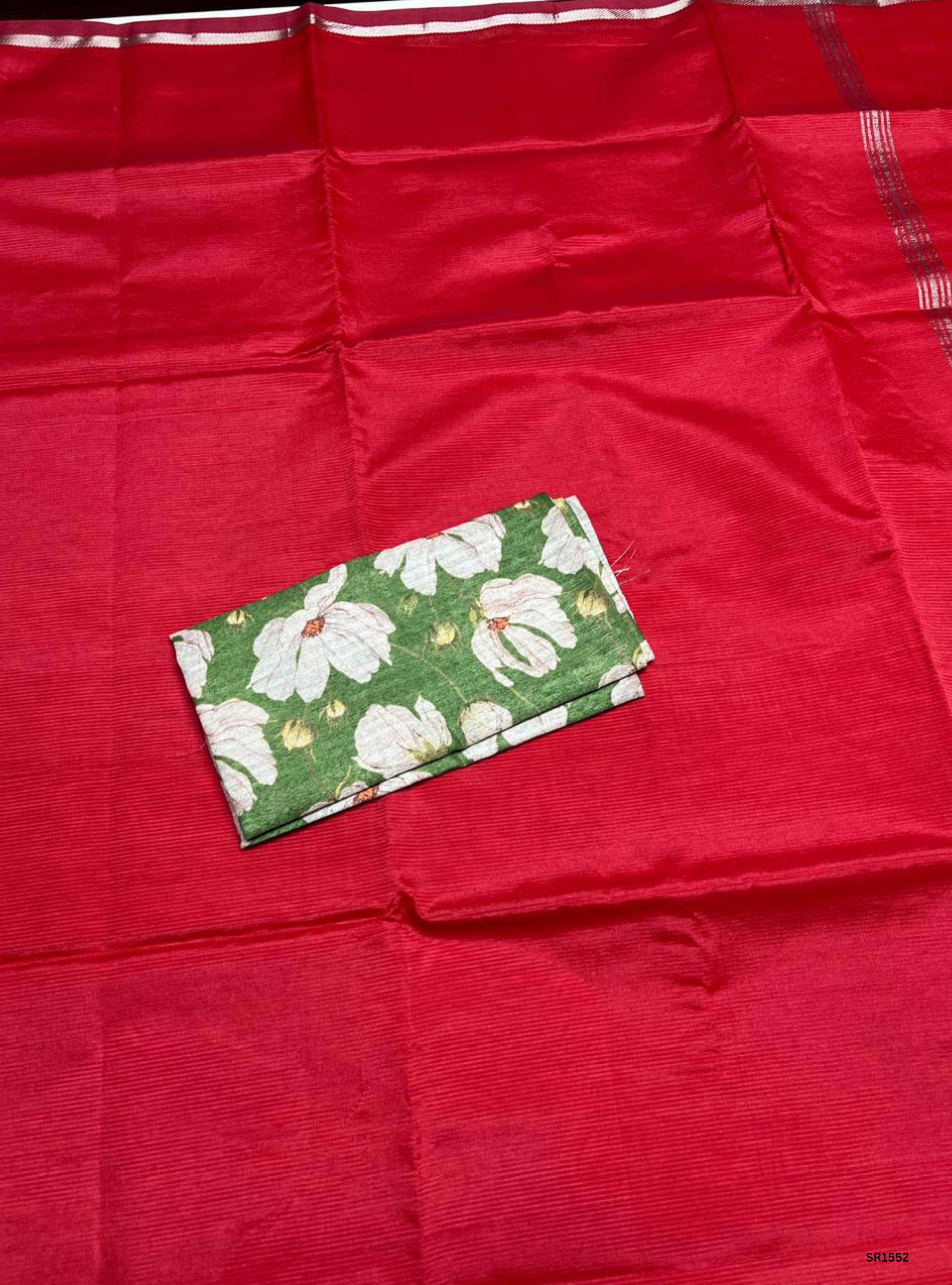 Red - Mangalagiri Silk Cotton Saree