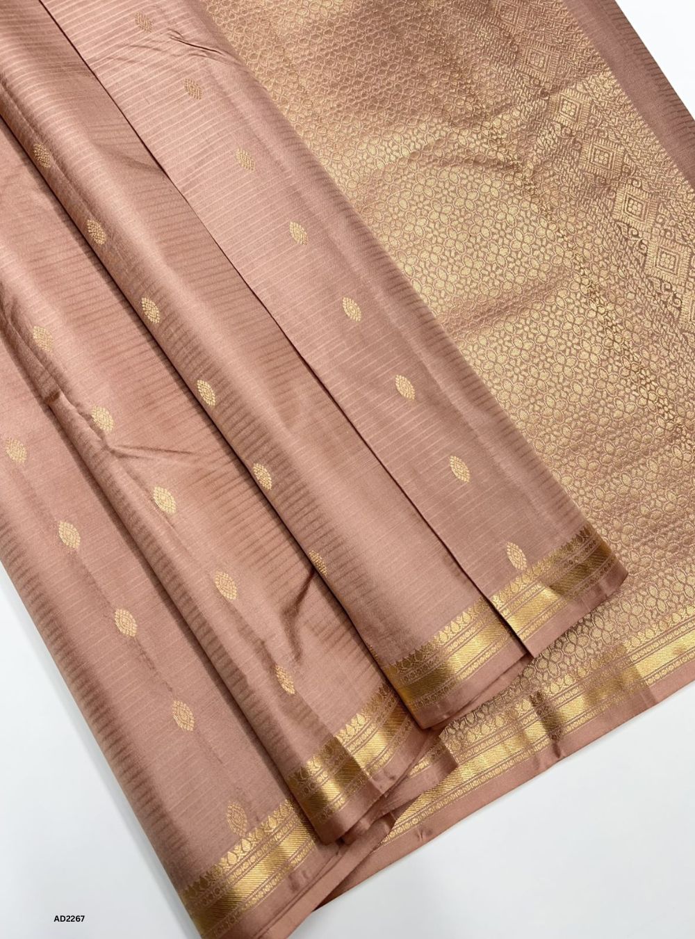 Light Dusty Rose - Soft Silk Saree
