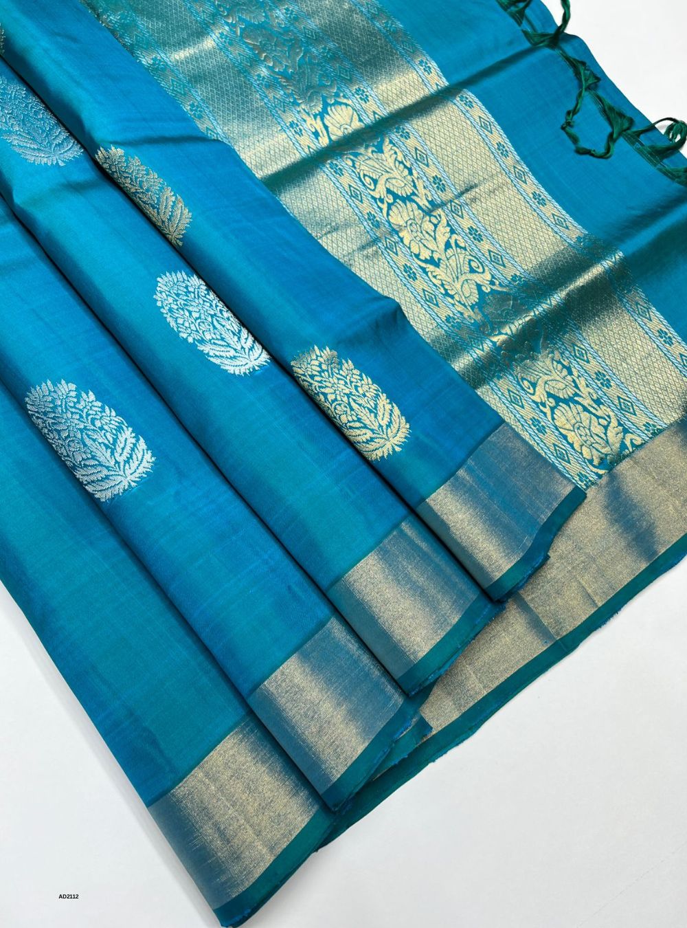 Tiffany Blue - Soft Silk Saree