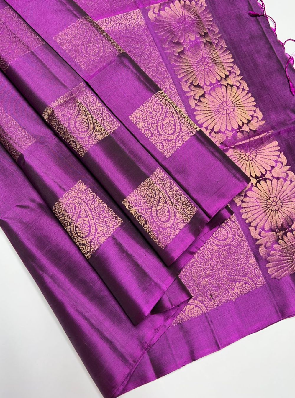 Purple - Soft Silk Saree