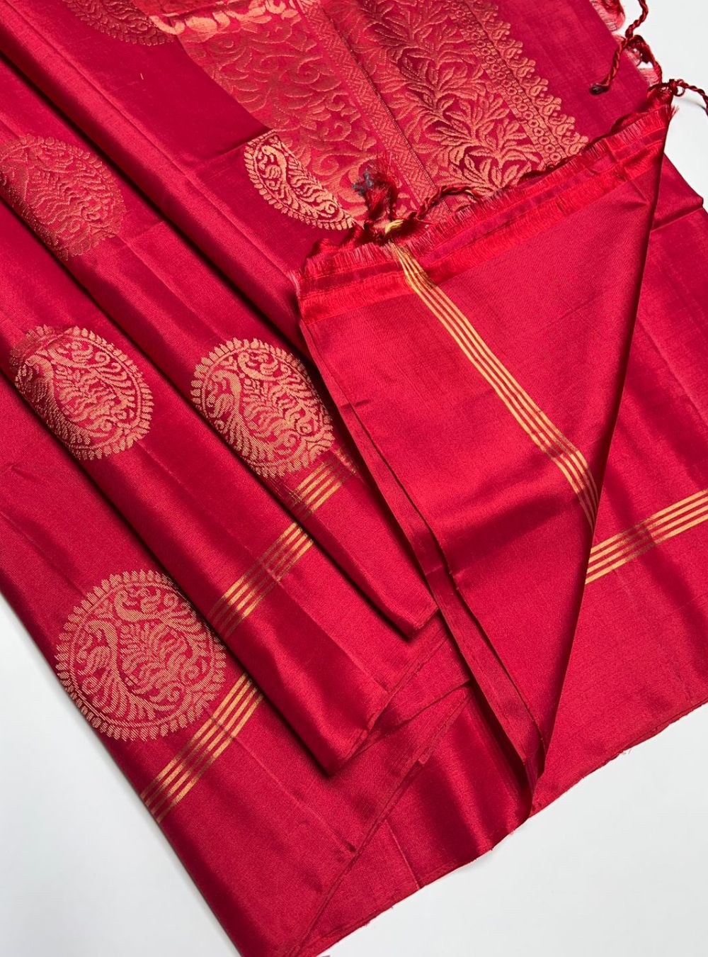 Red - Soft Silk Saree