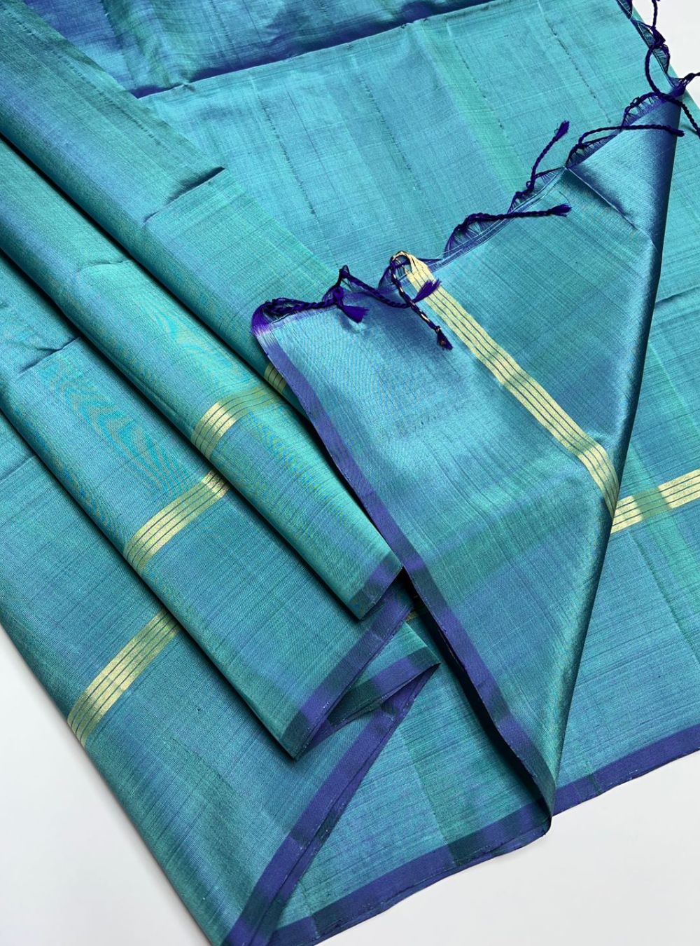 Purplish Blue -  Soft Silk Saree