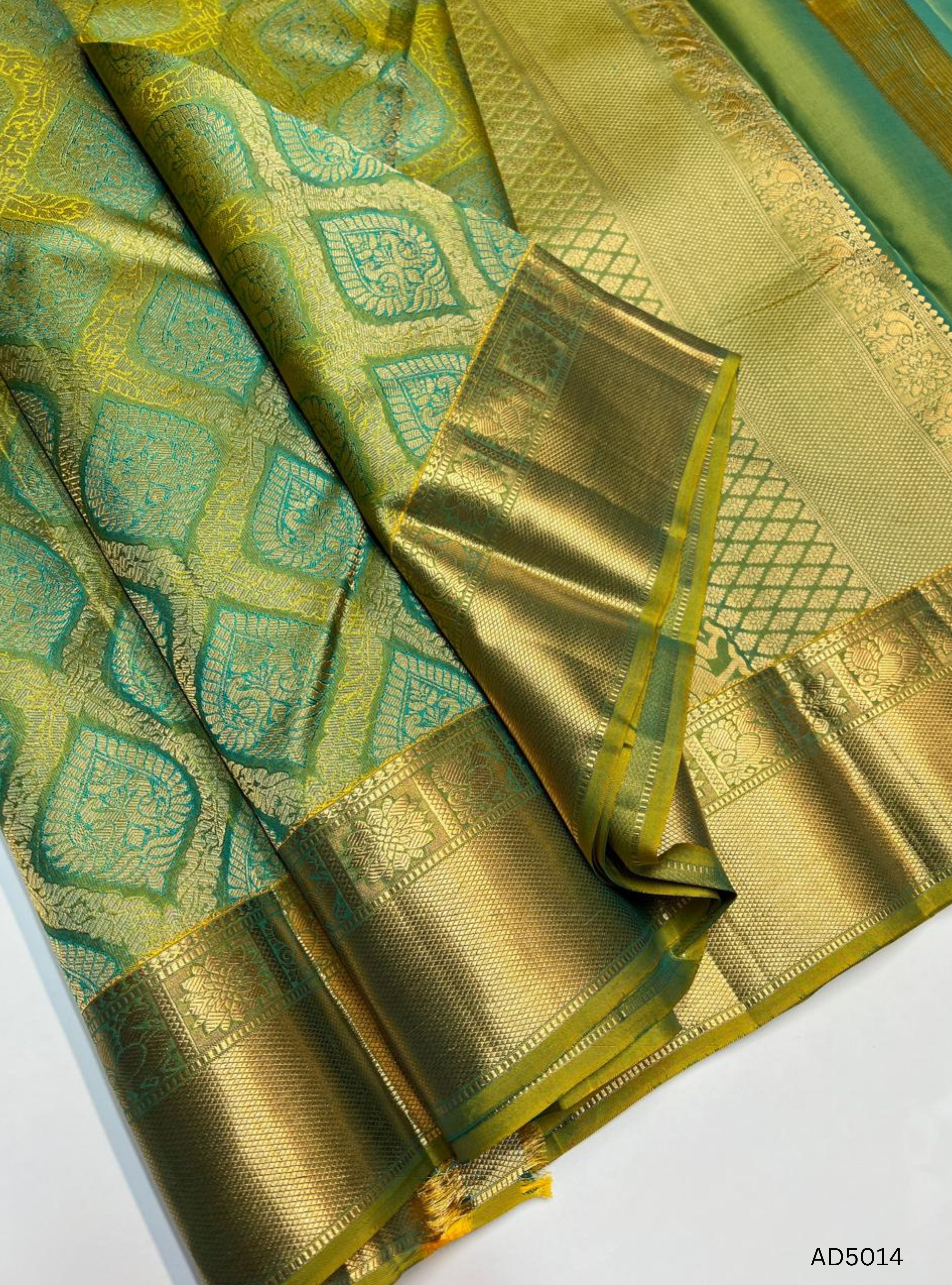 Elaichi Green - Kanjeevaram Bridal Saree