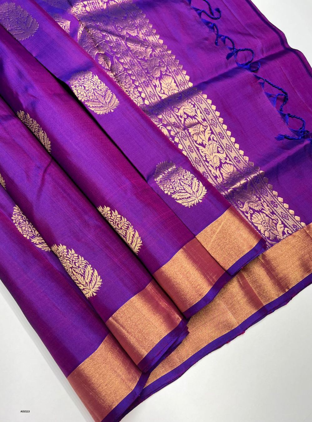 Purple - Soft Silk Saree